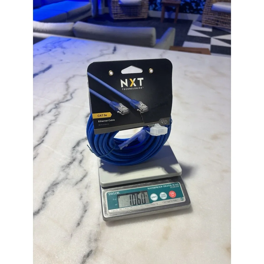 Brand new 50 ft 15.24 m NXT Technologies CAT 5e Ethernet Cable